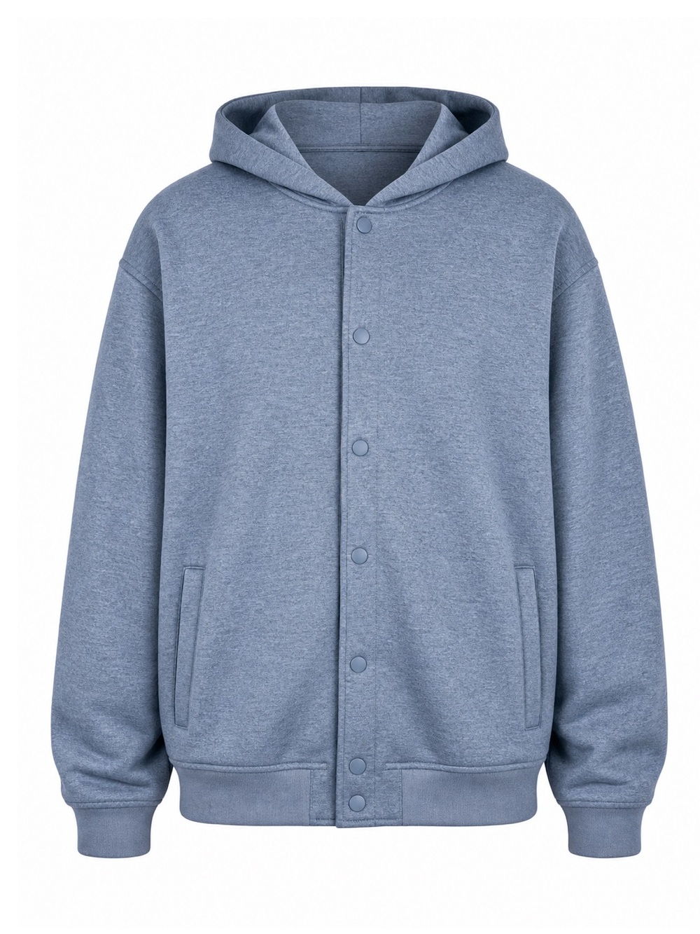 Stylus x LaDarius Campbell Men’s Blue Snap Hoodie Jacket XL NWT Minimalist Sport
